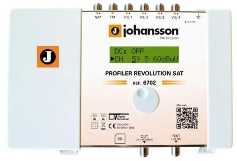 Programowalny wzmacniacz wielozakresowy Johansson PROFILER Revolution 6702 SAT Programowalny wzmacniacz wielozakresowy Johansson PROFILER Revolution 6702 SAT