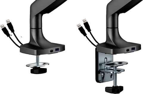 Uchwyt do monitora 17"-45" Spacetronik SPA-S110B USB Uchwyt do monitora 17"-45" Spacetronik SPA-S110B USB