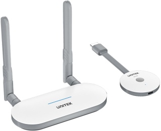 Unitek Bezprzewodowy nadajnik i odbiornik HDMI zasięg do 50m, biały