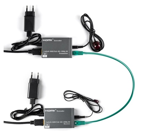Konwerter HDMI na LAN Spacetronik SPH-HLC6IR2 Konwerter HDMI na LAN Spacetronik SPH-HLC6IR2