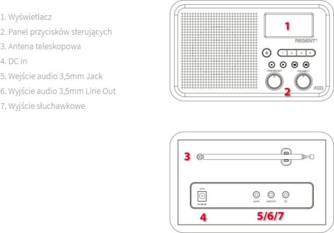 Radio internetowe Ferguson REGENT i100 DAB/FM/BLUETOOTH Radio internetowe Ferguson REGENT i100 DAB/FM/BLUETOOTH