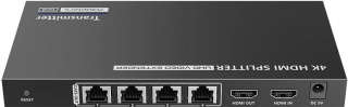 Rozgałęźnik/extender 1x4 HDMI na LAN 4K@30Hz Spacetronik SPH-RL24