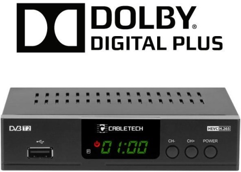 Tuner DVB-T2 H.265 HEVC Cabletech Tuner DVB-T2 H.265 HEVC Cabletech