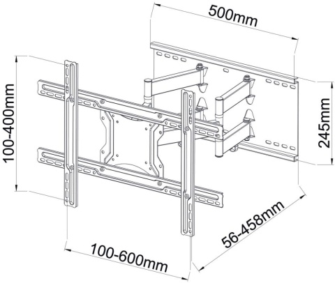 UCHWYT DO TV LED/LCD AR-87 ART 40-80" 60KG reg. pion/poziom 46cm UCHWYT DO TV LED/LCD AR-87 ART 40-80" 60KG reg. pion/poziom 46cm