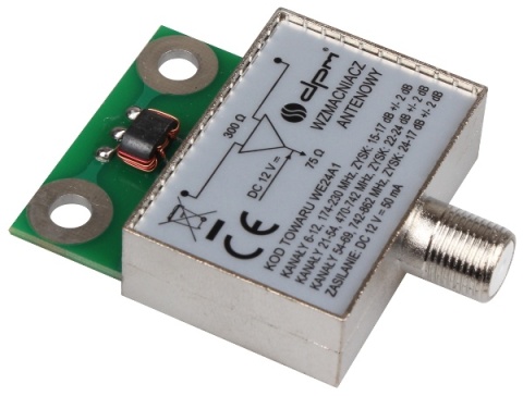 WZMACNIACZ ANTENOWY EKRANOWANY 24dB WZMACNIACZ ANTENOWY EKRANOWANY 24dB