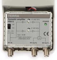 Wzmacniacz HS-013 (12V) Terra VHF/UHF 1we/2wy