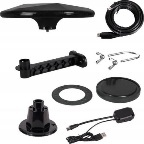 Antena DVB-T2 Mistral MI-ANT07 UFO - CZARNA Antena DVB-T2 Mistral MI-ANT07 UFO - CZARNA