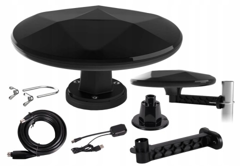 Antena DVB-T2 Mistral MI-ANT07 UFO - CZARNA Antena DVB-T2 Mistral MI-ANT07 UFO - CZARNA