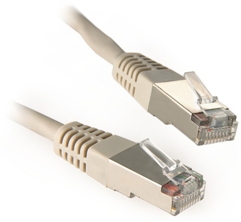 PATCHCORD KAT6 FTP 0,25M SZARY