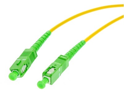 PATCHCORD ŚWIATŁOWODOWY SM 2M SIMPLEX 9/125, SC/APC-SC/APC 3MM