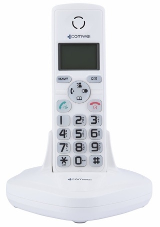 Słuchawka domofonu bezprzewodowego COMWEI U102W, Biała, Vidos