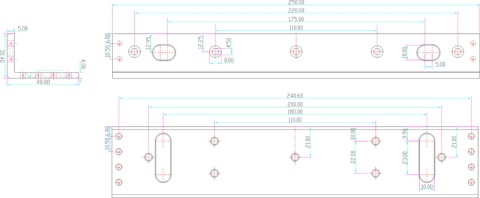 UCHWYT MONTAŻOWY SCOT BK-600L2 (DO ZWORY EL-600SL,TSL)
