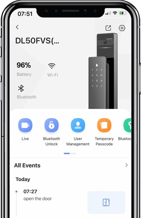Inteligentny zamek rozpoznający twarz Ezviz DL50FVS
