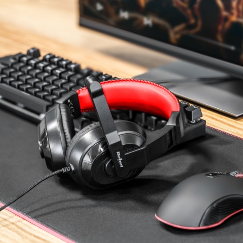 Słuchawki gamingowe dla graczy mikrofon PC Rebel