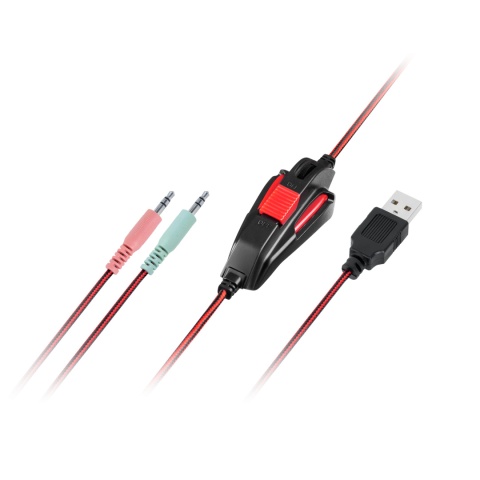 Słuchawki gamingowe dla graczy mikrofon RGB Rebel