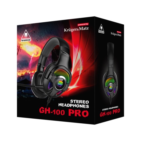 Słuchawki gamingowe mikrofon RGB Kruger&Matz