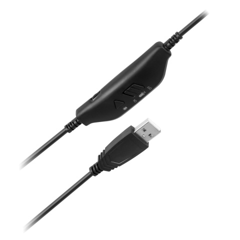 Słuchawki gamingowe nauszne przewodowe USB RGB mikrofon Kruger&Matz GH-50