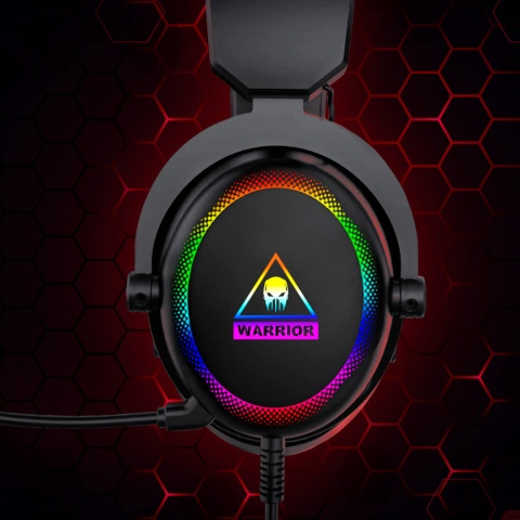 Słuchawki gamingowe nauszne przewodowe USB RGB mikrofon Kruger&Matz GH-50