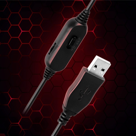 Słuchawki gamingowe nauszne przewodowe USB mikrofon Kruger&Matz GH-10