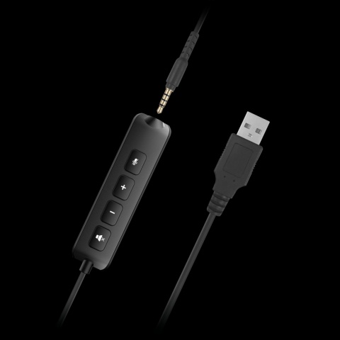 Słuchawki z mikrofonem USB szkoleniowe gamingowe Kruger&Matz P3 Słuchawki z mikrofonem USB szkoleniowe gamingowe Kruger&Matz P3