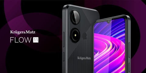 Smartfon Kruger&Matz FLOW 11 6,56" 4/64GB DualSIM 4000mAh LTE czarny Smartfon Kruger&Matz FLOW 11 6,56" 4/64GB DualSIM 4000mAh LTE czarny