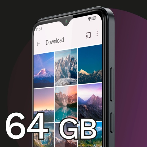 Smartfon Kruger&Matz FLOW 11 6,56" 4/64GB DualSIM 4000mAh LTE granatowy