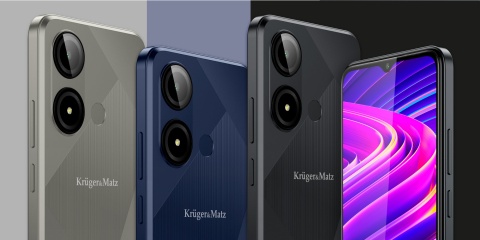 Smartfon Kruger&Matz FLOW 11 6,56" 4/64GB DualSIM 4000mAh LTE granatowy