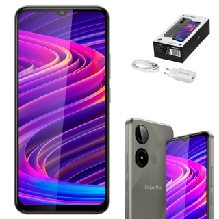 Smartfon Kruger&Matz FLOW 11 6,56" 4/64GB DualSIM 4000mAh LTE szary