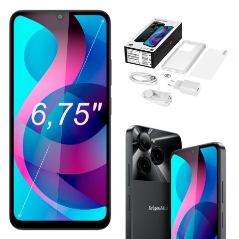 Smartfon Kruger&Matz LIVE 12 6,74" 8/256GB DualSIM 5000mAh LTE NFC Smartfon Kruger&Matz LIVE 12 6,74" 8/256GB DualSIM 5000mAh LTE NFC
