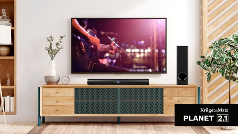 Soundbar Kruger&Matz Planet 2.1 Subwoofer Bluetooth 5.3 USB AUX-in HDMI
