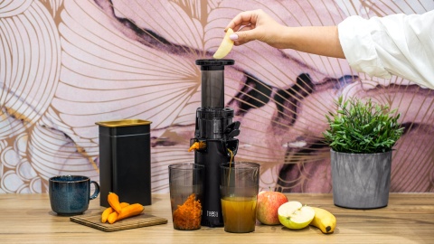 Wyciskarka wolnoobrotowa do soków pionowa Teesa ślimakowa Tritan BPA free