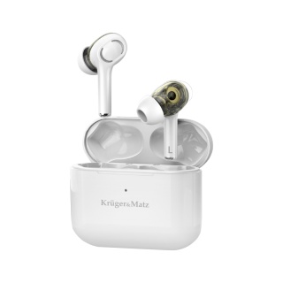 Bezprzewodowe słuchawki dokanałowe bluetooth etui Kruger&Matz M4 PRO
