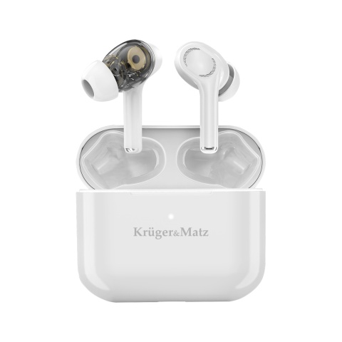 Bezprzewodowe słuchawki dokanałowe bluetooth etui Kruger&Matz M4 PRO