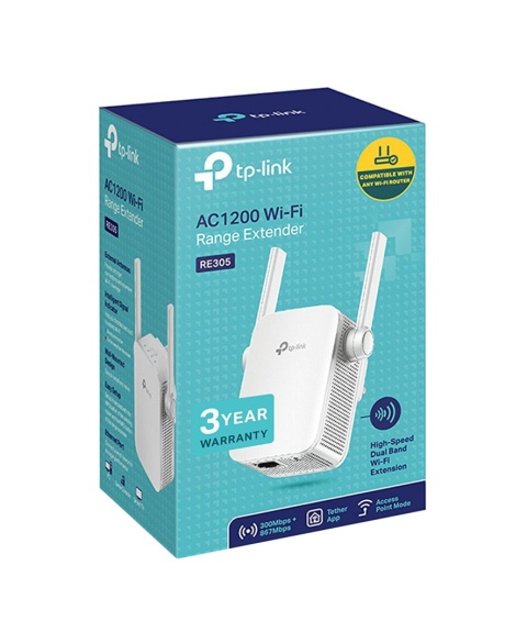Dwuzakresowy wzmacniacz sygnału TP-LINK RE305 Dwuzakresowy wzmacniacz sygnału TP-LINK RE305