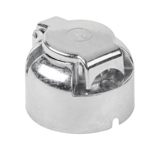 Gniazdo przyczepy 7-pinowe 12/24V wtyk aluminium przyczepki