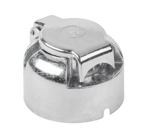 Gniazdo przyczepy 7-pinowe 12/24V wtyk aluminium przyczepki