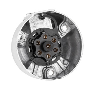 Gniazdo przyczepy 7-pinowe 12/24V wtyk aluminium przyczepki