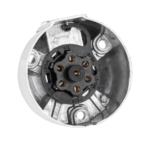 Gniazdo przyczepy 7-pinowe 12/24V wtyk aluminium przyczepki