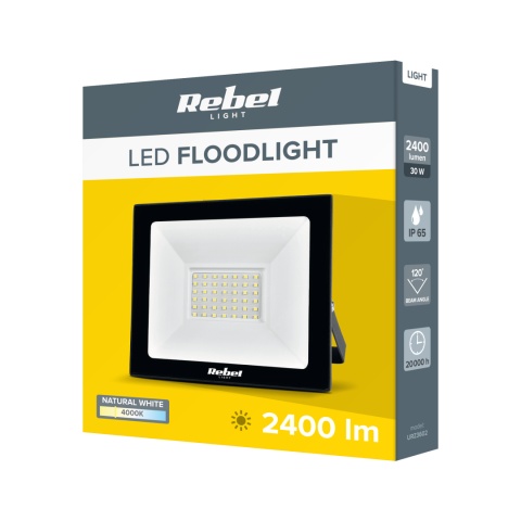 Halogen LED lampa naświetlacz 30W 4000K IP65 Rebel Halogen LED lampa naświetlacz 30W 4000K IP65 Rebel