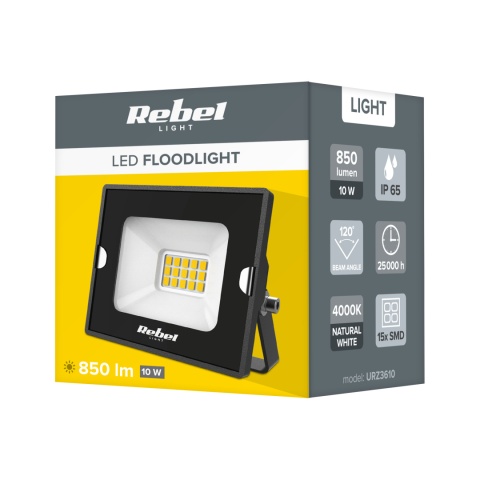 Halogen reflektor LED lampa naświetlacz 10W 4000K IP65 Rebel