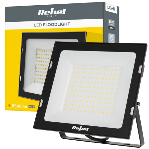 Halogen reflektor LED lampa naświetlacz zewnętrzny 100W 4000K mocny Rebel Halogen reflektor LED lampa naświetlacz zewnętrzny 100W 4000K mocny Rebel