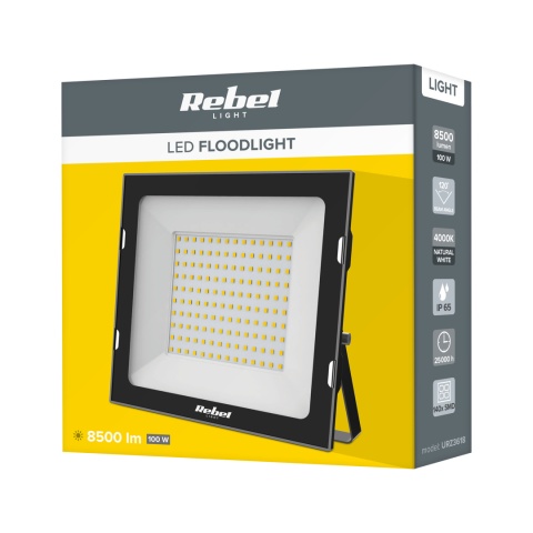 Halogen reflektor LED lampa naświetlacz zewnętrzny 100W 4000K mocny Rebel Halogen reflektor LED lampa naświetlacz zewnętrzny 100W 4000K mocny Rebel