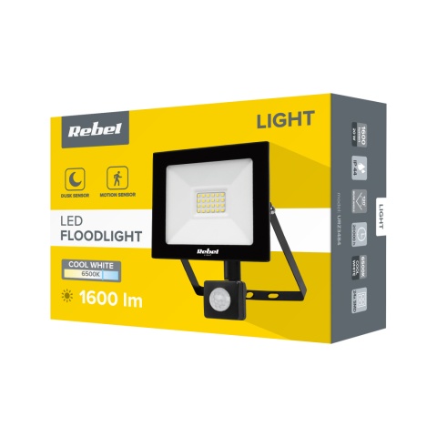 Reflektor LED Rebel 20W z sensorem zmierzchu Reflektor LED Rebel 20W z sensorem zmierzchu