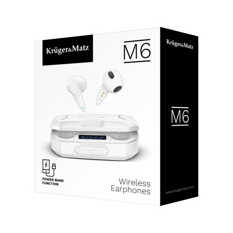 Słuchawki Powerbank Bluetooth 5.1 Kruger&Matz M6 Słuchawki Powerbank Bluetooth 5.1 Kruger&Matz M6