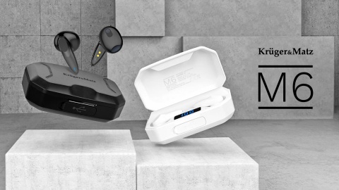 Słuchawki Powerbank Bluetooth 5.1 Kruger&Matz M6 Słuchawki Powerbank Bluetooth 5.1 Kruger&Matz M6