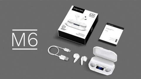 Słuchawki Powerbank Bluetooth 5.1 Kruger&Matz M6 Słuchawki Powerbank Bluetooth 5.1 Kruger&Matz M6
