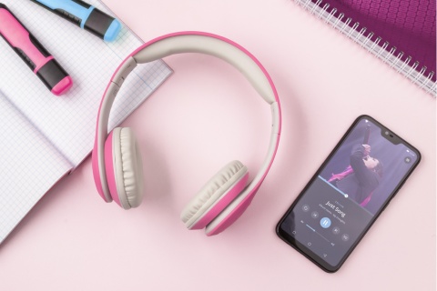 Słuchawki bezprzewodowe bluetooth BT dla dzieci mikrofon KrugerMatz Street