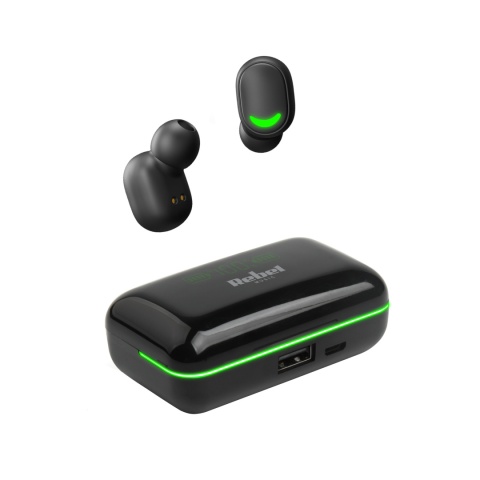 Słuchawki bezprzewodowe dokanałowe Rebel SN-E10 Bluetooth 5.0 LED Słuchawki bezprzewodowe dokanałowe Rebel SN-E10 Bluetooth 5.0 LED