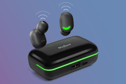 Słuchawki bezprzewodowe dokanałowe Rebel SN-E10 Bluetooth 5.0 LED Słuchawki bezprzewodowe dokanałowe Rebel SN-E10 Bluetooth 5.0 LED