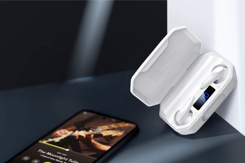 Słuchawki bezprzewodowe douszne Powerbank Bluetooth 5.1 Kruger&Matz M6 Słuchawki bezprzewodowe douszne Powerbank Bluetooth 5.1 Kruger&Matz M6